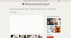 Desktop Screenshot of bizneswroniecki.org.pl