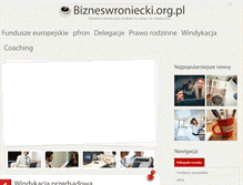 Tablet Screenshot of bizneswroniecki.org.pl
